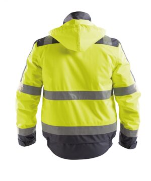 LIMA Winterjas Hi-Vis Fluogeel/Cementgrijs