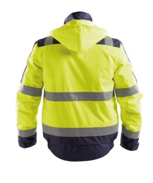 LIMA Winterjas Hi-Vis Fluogeel/Marineblauw