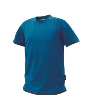 KINETIC T-shirt Azuurblauw/Antracietgrijs