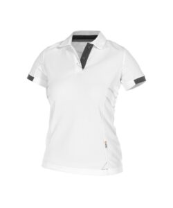 TRAXION Dames Polo Wit/Antracietgrijs