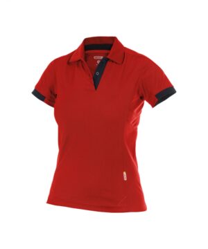 TRAXION Dames Polo Rood/Zwart