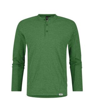 SERENGETI Henley T-Shirt met Lange Mouwen Olmgroen