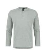 SERENGETI Henley T-Shirt met Lange Mouwen Miragegrijs