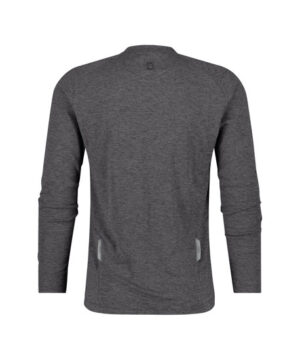 SERENGETI Henley T-Shirt Lange Mouw Antracietgrijs