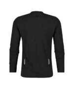 SERENGETI Henley T-Shirt met Lange Mouwen Zwart