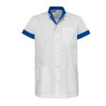 JAIMY Medische Vest Heren Wit/Blauw