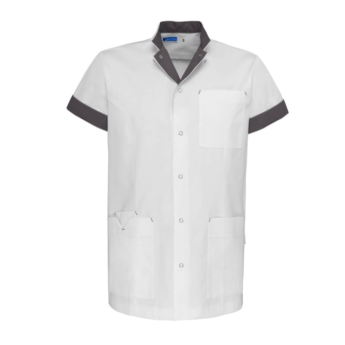 JAIMY Medische Vest Heren Wit/Grijs