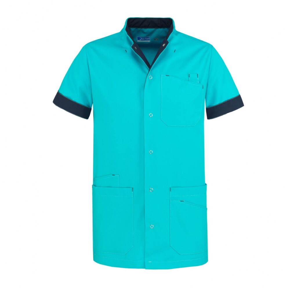 LIVIO Medische Vest Heren Turquoise/Navy