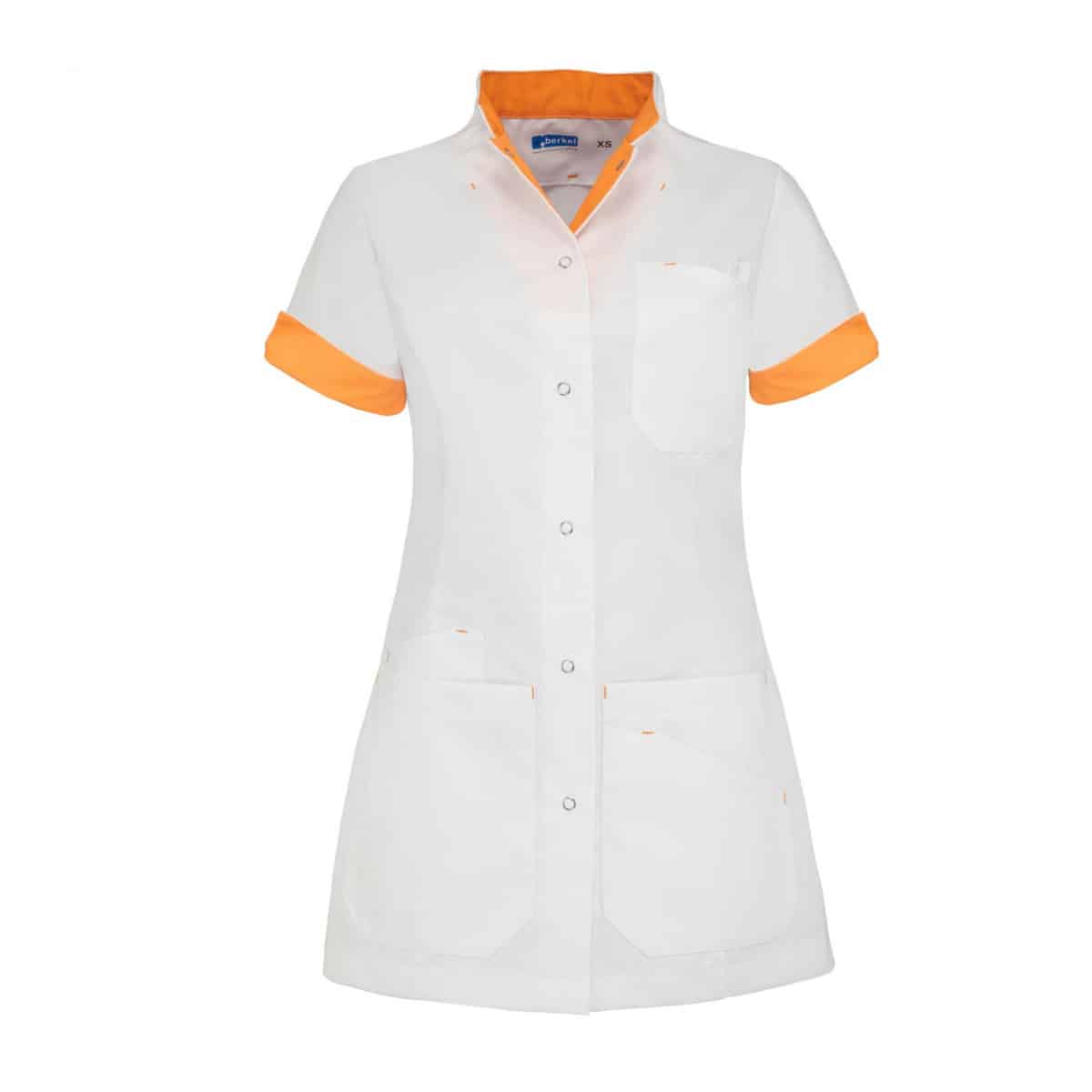 LIVIA Medische Vest Dames Wit/Oranje