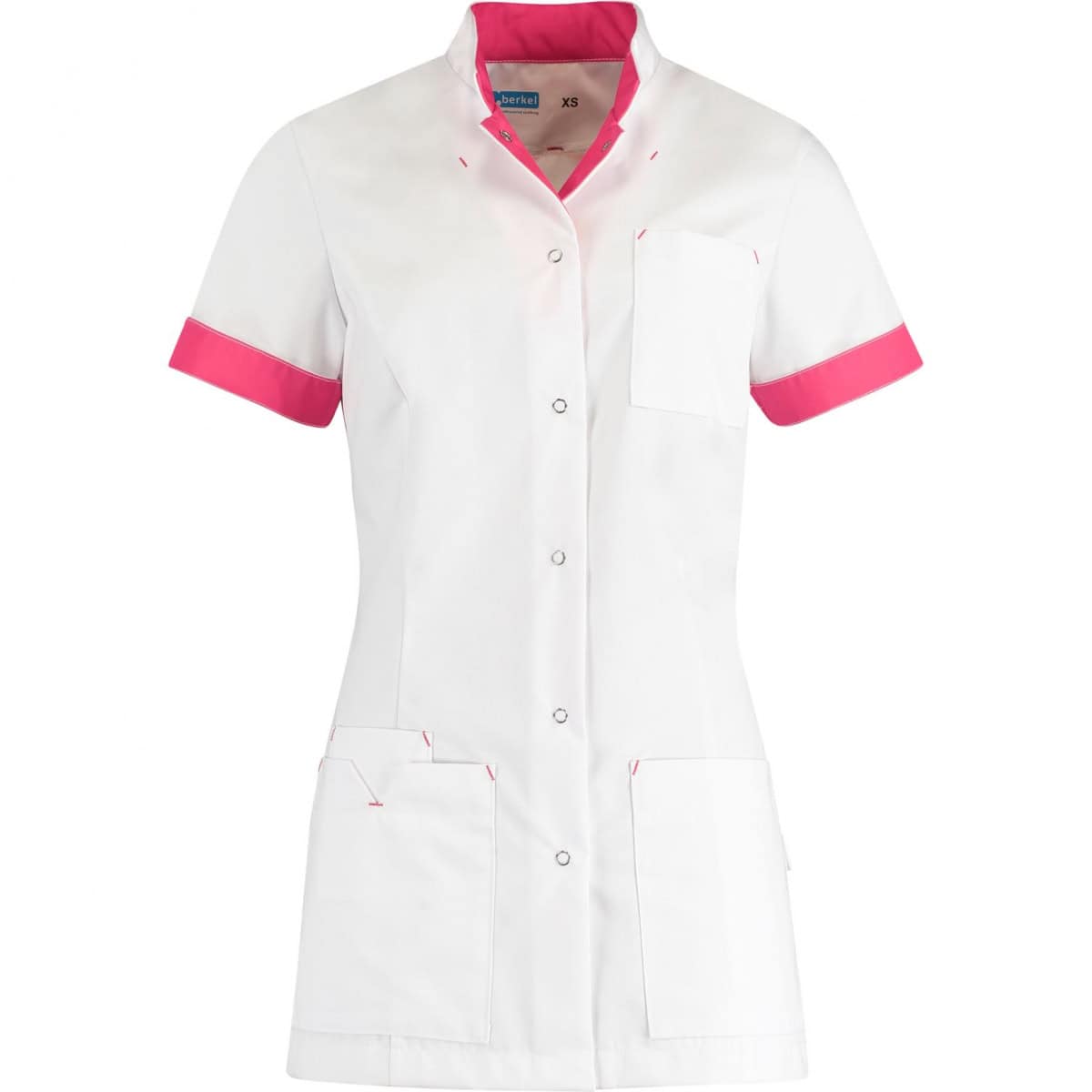 JILL Medische Vest Dames Wit/fuchsia