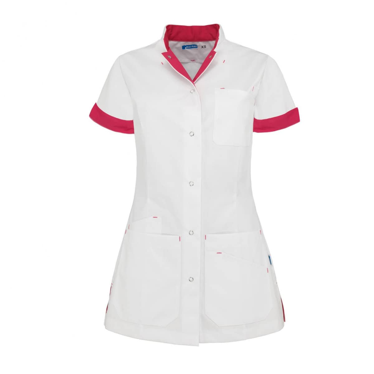 LIVIA Medische Vest Dames Wit/Fuchsia