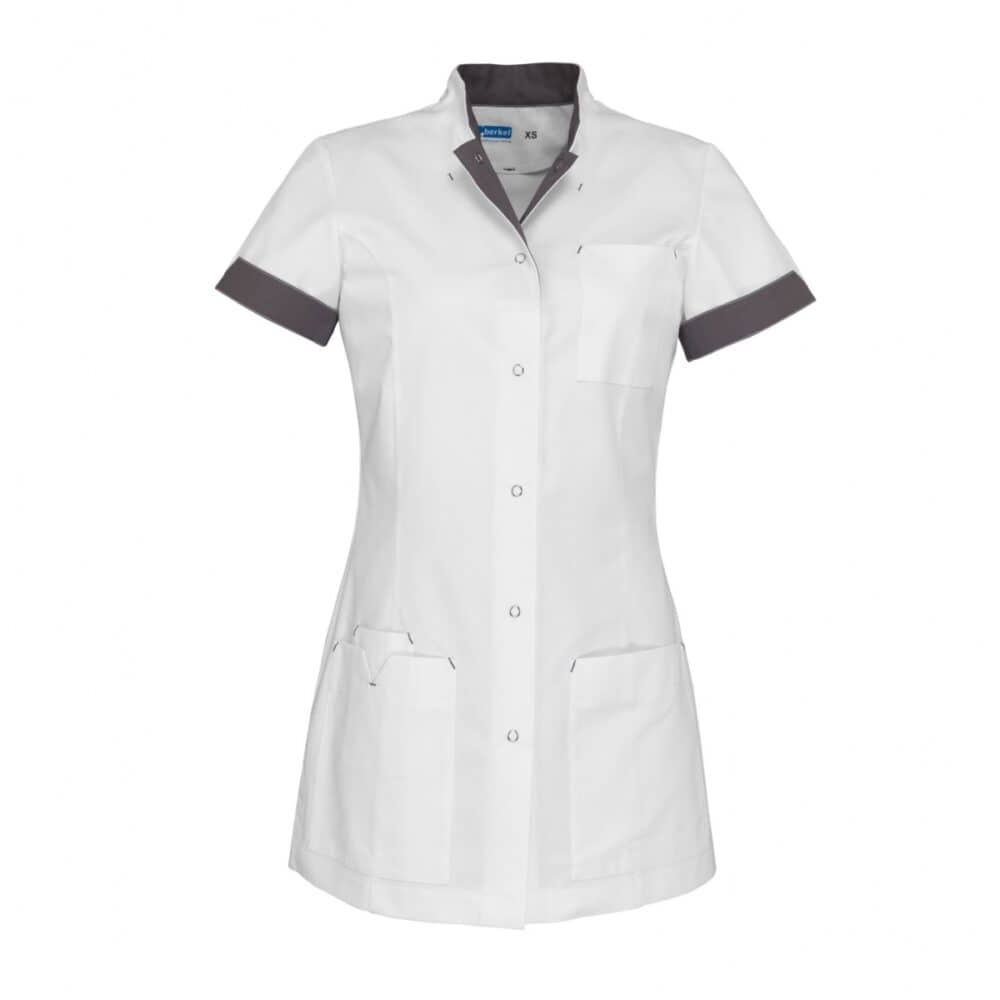 JILL Medische Vest Dames Wit/Taupe