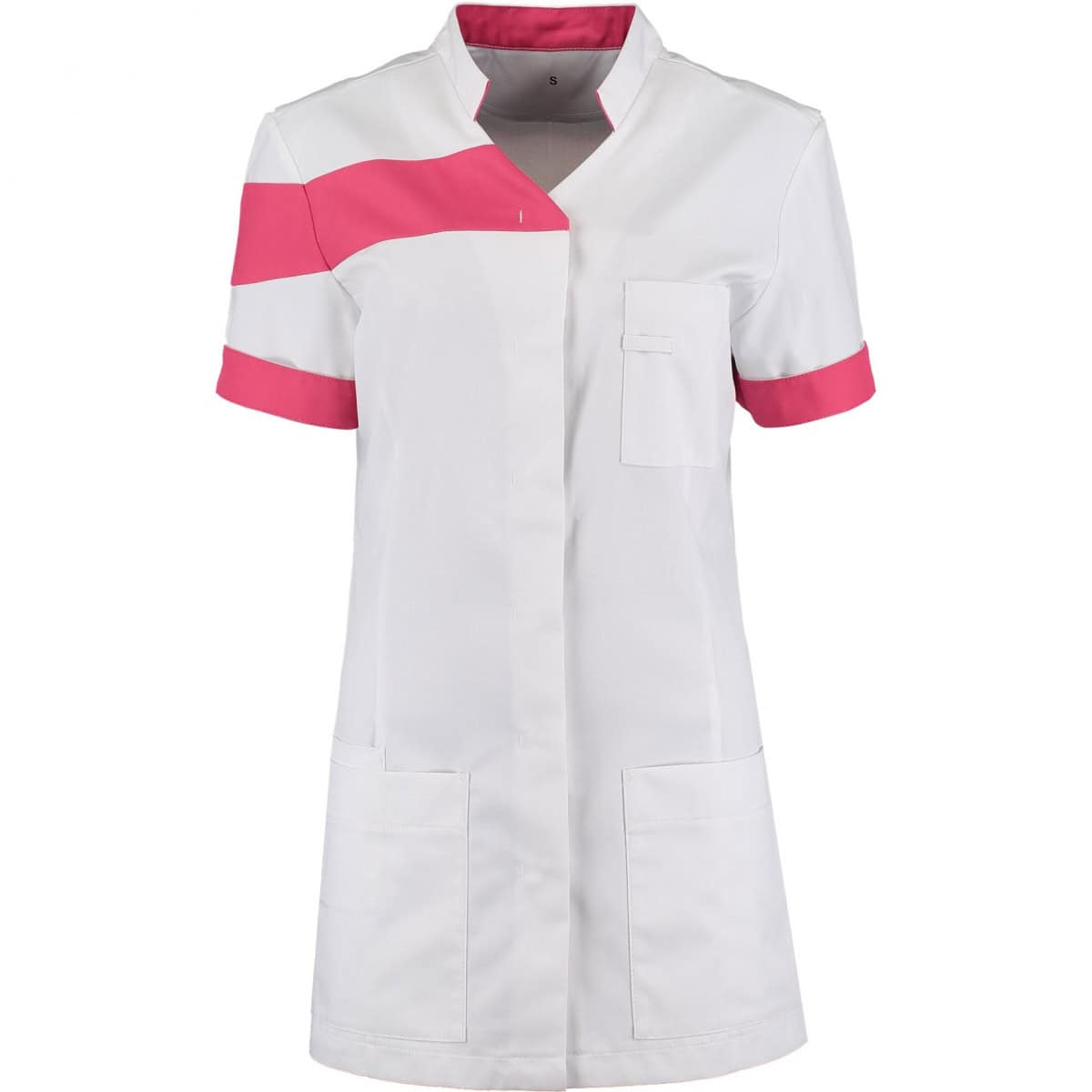 JULIETTE Medische Vest Dames Wit/Fuchsia