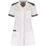 ETLIEN Medische Vest Dames Wit/Zwart melée