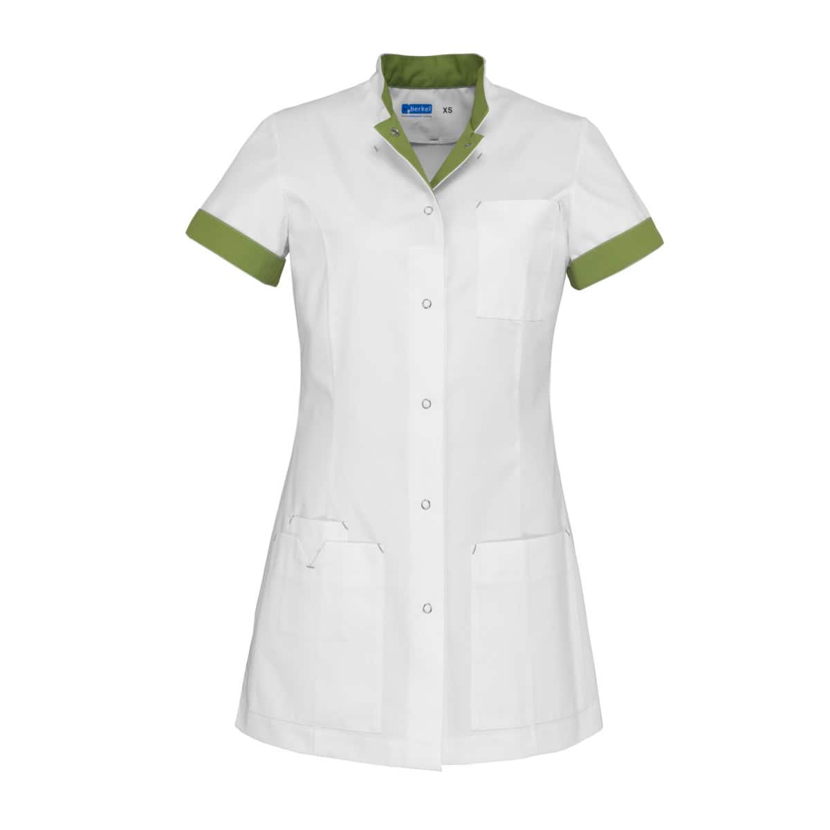 JILL Medische Vest Dames Wit/Kiwigroen
