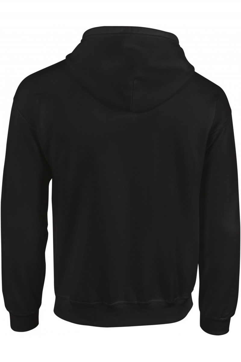 GI18600 Heavy Blend Adult Full Zip Hooded Sweatshirt Zwart