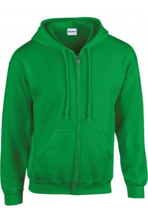 GI18600 Heavy Blend Adult Full Zip Hooded Sweatshirt Irish Green