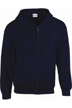 GI18600 Heavy Blend Adult Full Zip Hooded Sweatshirt Navy