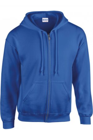 GI18600 Heavy Blend Adult Full Zip Hooded Sweatshirt Royal Blue