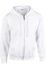 GI18600 Heavy Blend Adult Full Zip Hooded Sweatshirt Wit