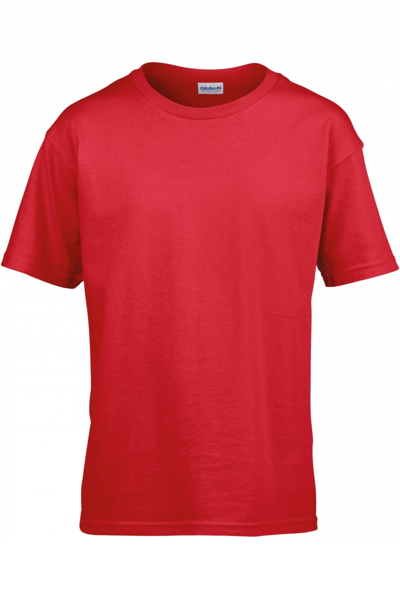 GI6400B Softstyle Euro Fit Youth T-shirt Rood