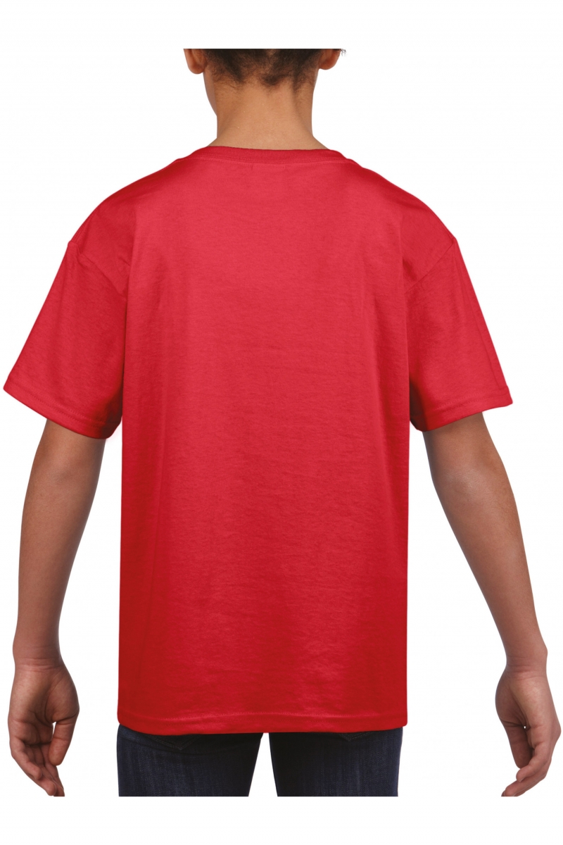 GI6400B Softstyle Euro Fit Youth T-shirt Rood