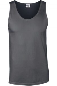 GI64200 Softstyle Euro Fit Adult Tank Top Charcoal