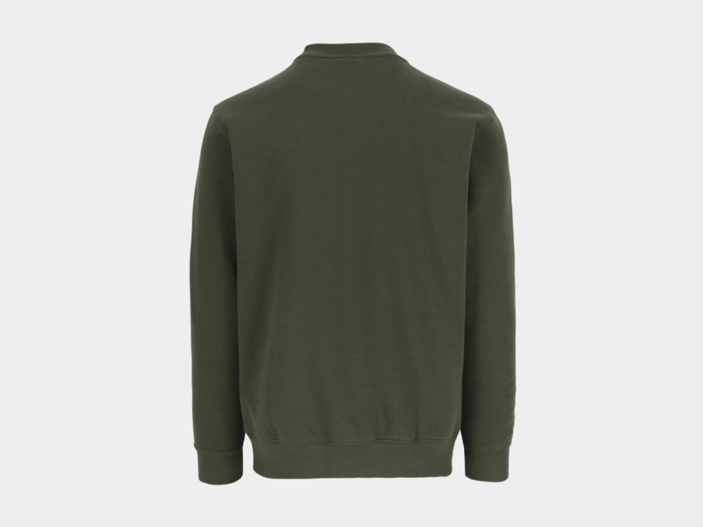 Vidar Sweater Ronde Nek Donker Khaki