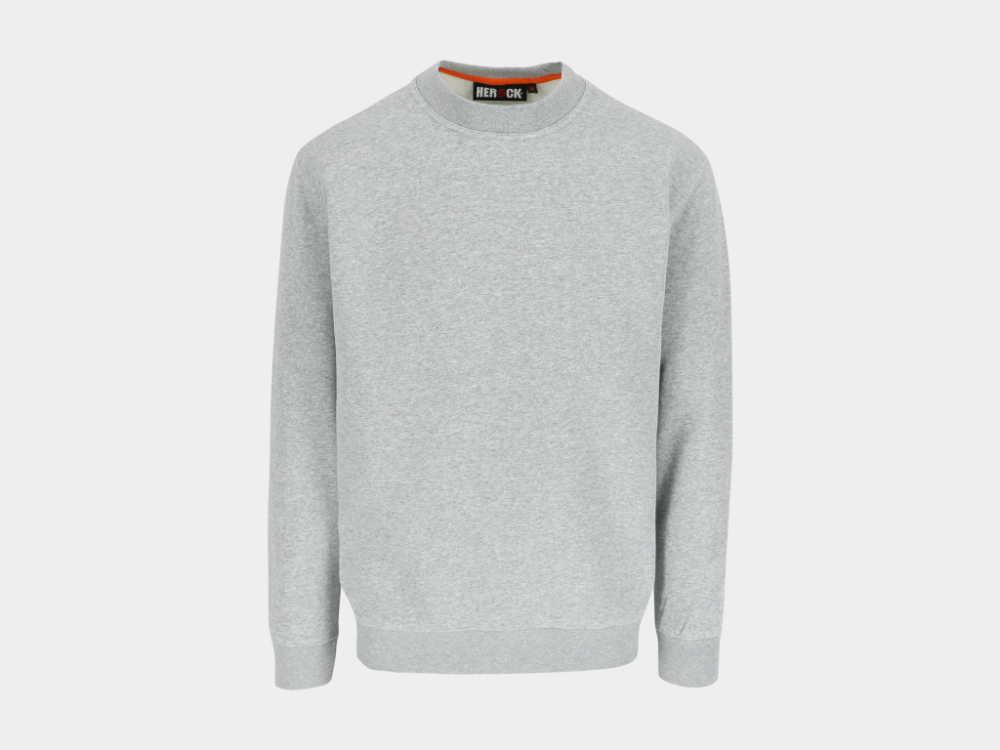 Vidar Sweater Ronde Nek Licht Heather Grijs