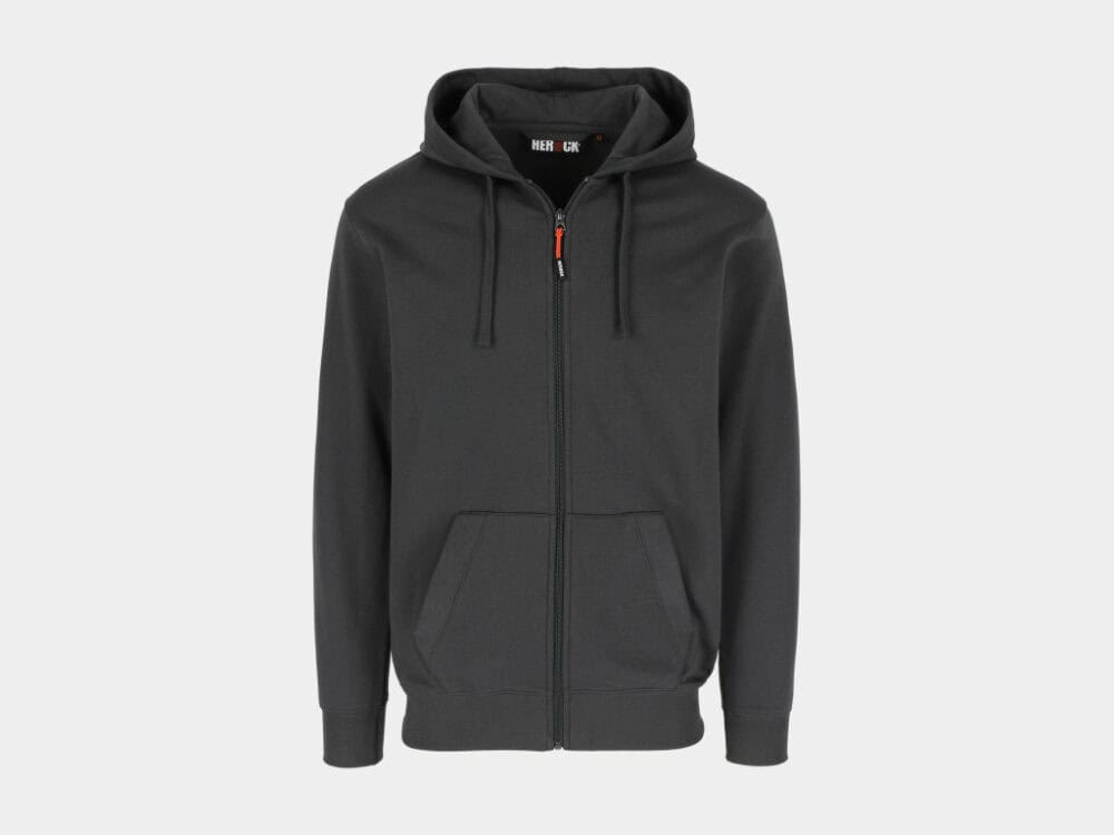 Tobin Hoody met Lange Rits Antraciet