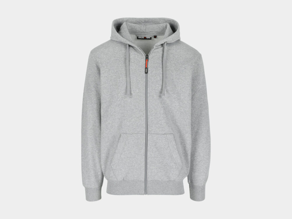 Tobin Hoody met Lange Rits Heather Grey