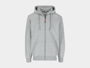 Tobin Hoody met Lange Rits Heather Grey