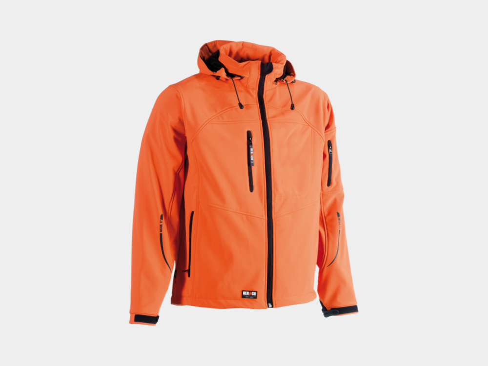 Poseidon Softshell Jas Oranje