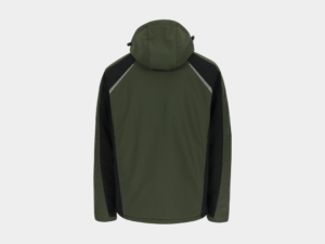 Taris Gevoerde Softshell Jas Khaki/Zwart