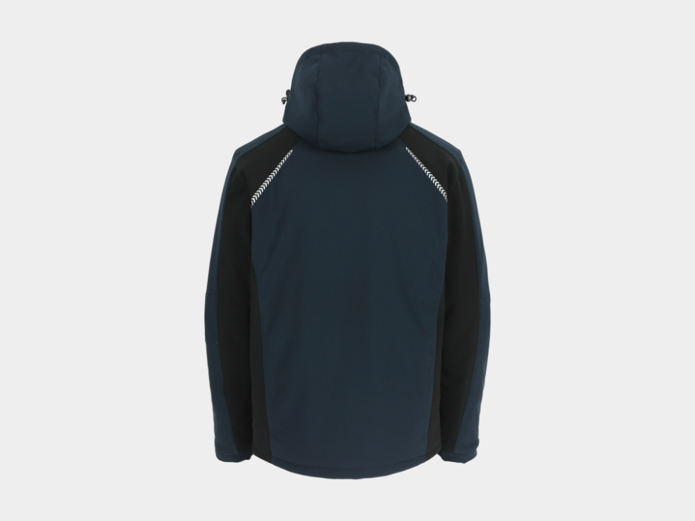 Taris Gevoerde Softshell Jas Marine/Zwart