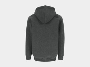 Otis Gevoerde Sweater met Lange Rits en Kap Grijs