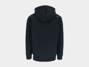 Otis Gevoerde Sweater met Lange Rits en Kap Navy