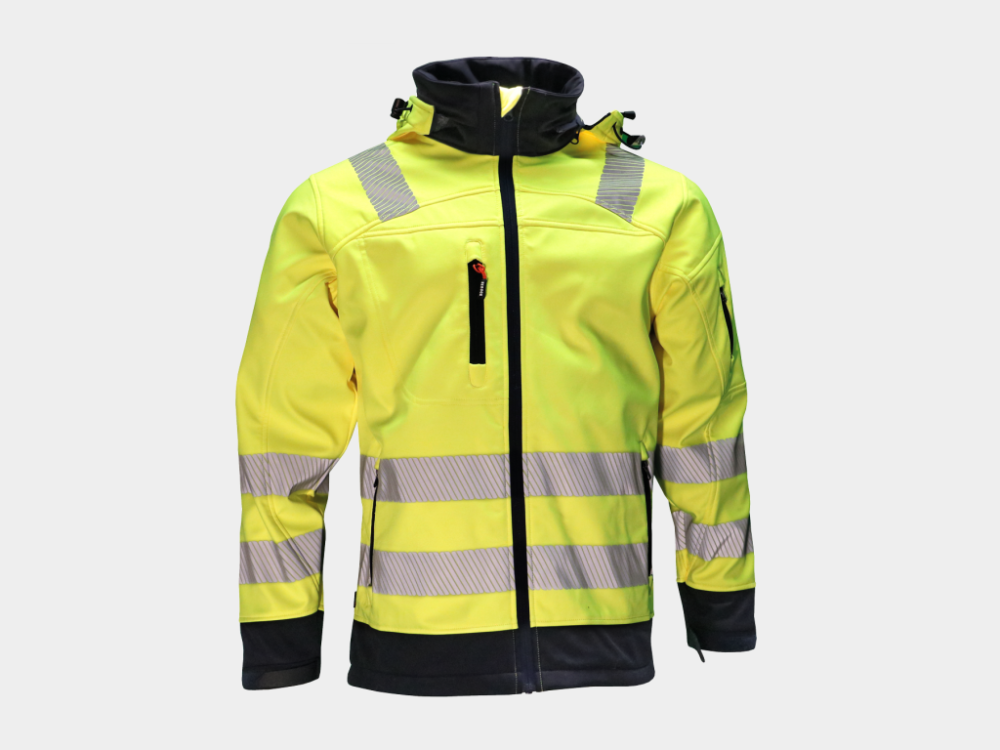 Gregor High-Vis Softshell Geel/Marine