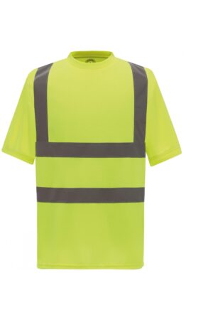 HVJ410 T-shirt Korte Mouwen Fluogeel