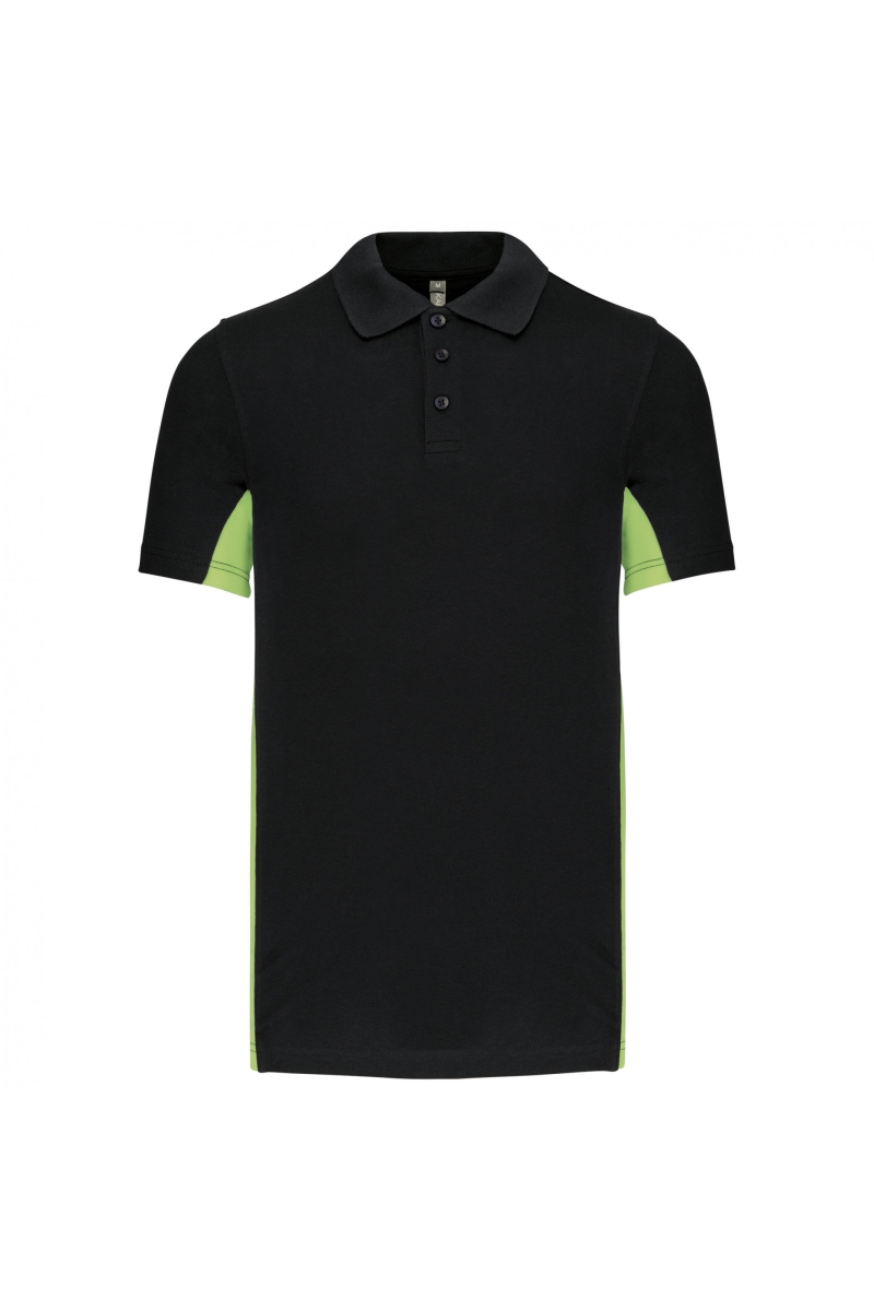 K232 Flag - Tweekleurige Polo Black / Lime