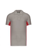 K232 Flag - Tweekleurige Polo Light Grey / Red