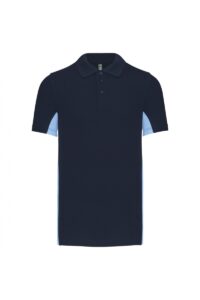 K232 Flag - Tweekleurige Polo Navy / Sky Blue