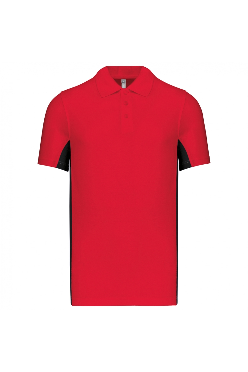 K232 Flag - Tweekleurige Polo Red / Black