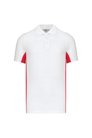 K232 Flag - Tweekleurige Polo White / Red