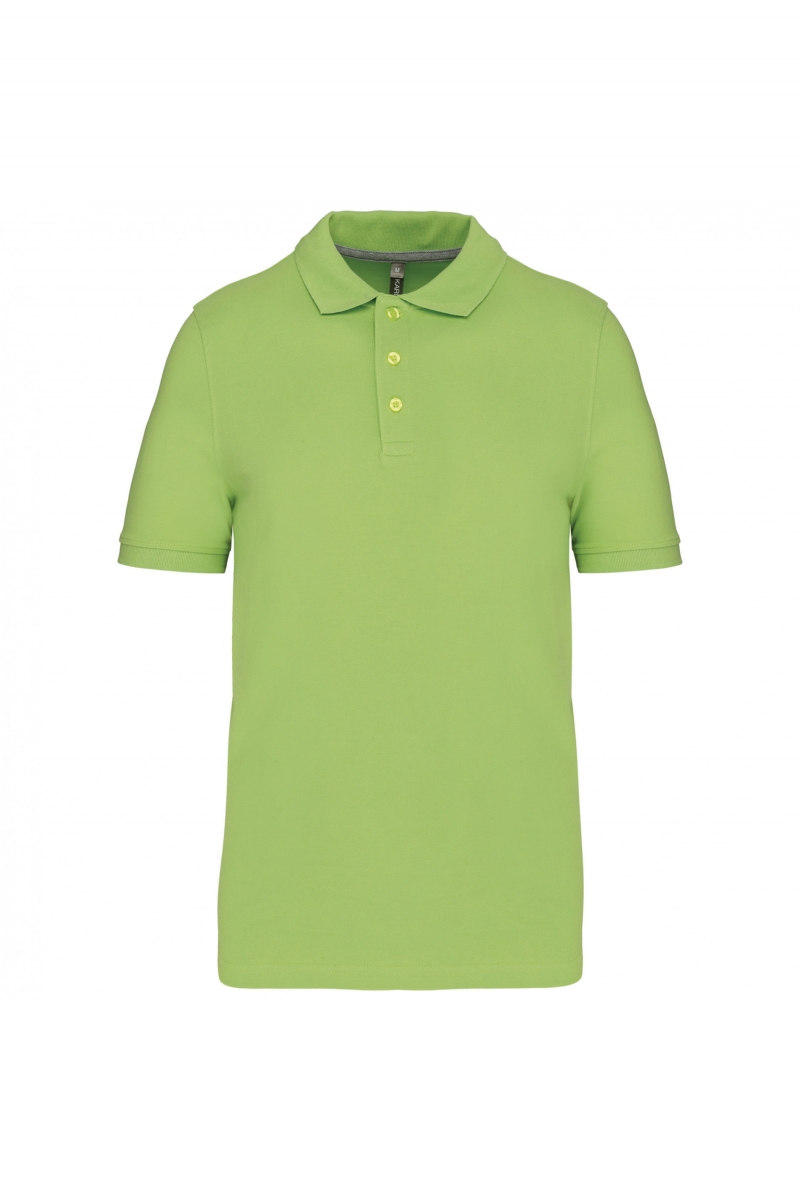 K241 Polo Korte Mouwen Lime