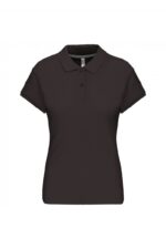 K242 Damespolo Korte Mouwen Dark Grey