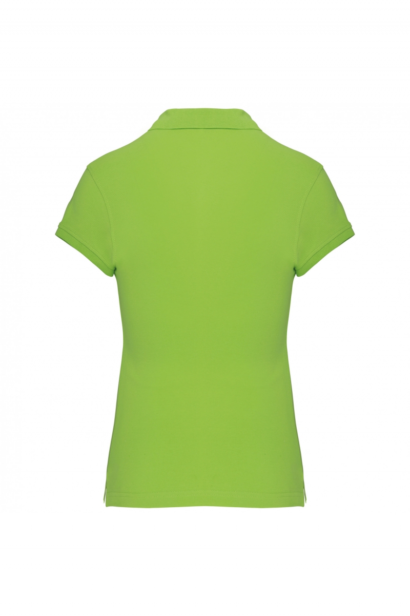 K242 Damespolo Korte Mouwen Lime