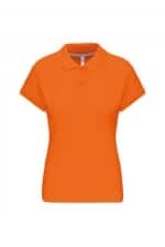 K242 Damespolo Korte Mouwen Oranje