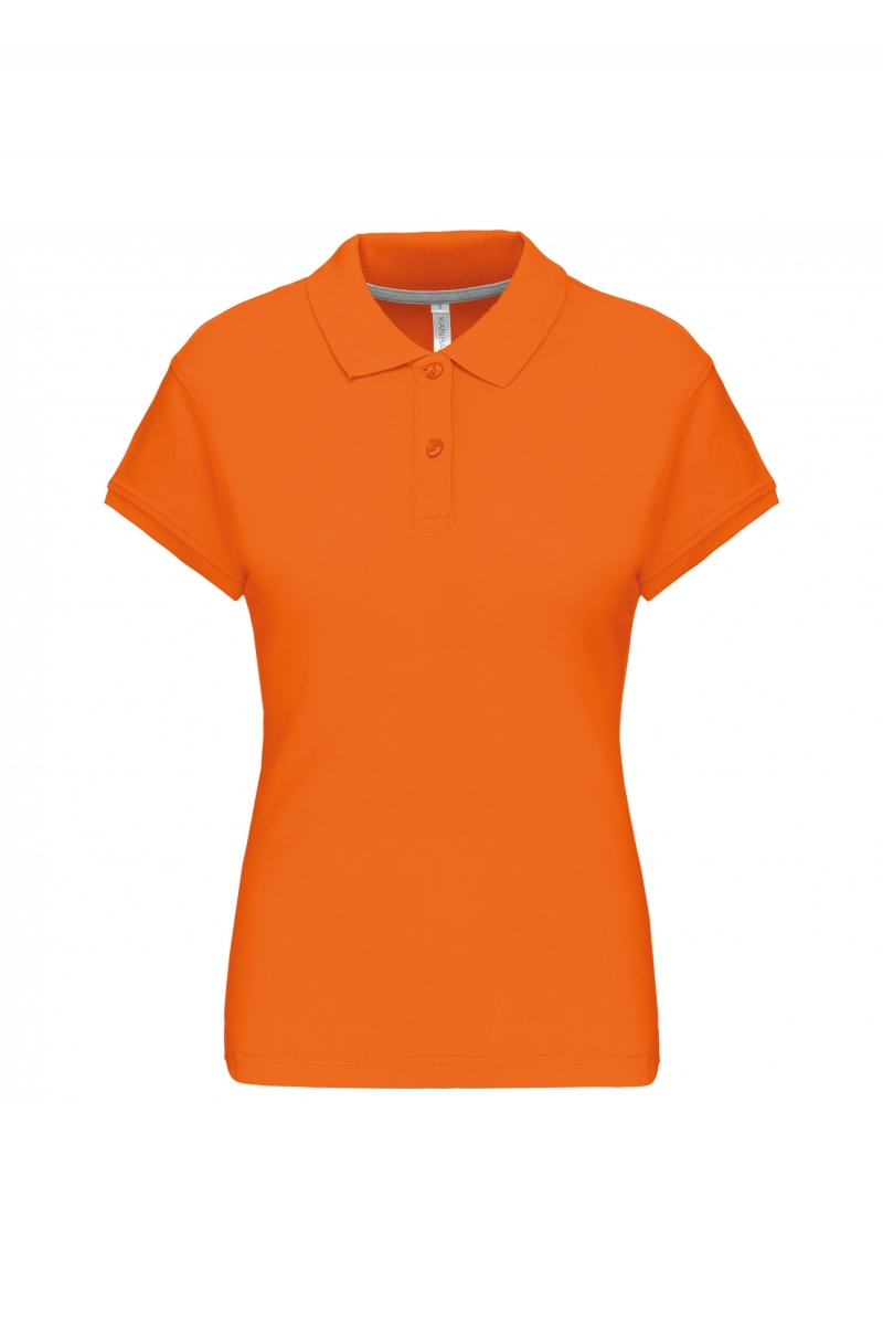 K242 Damespolo Korte Mouwen Oranje