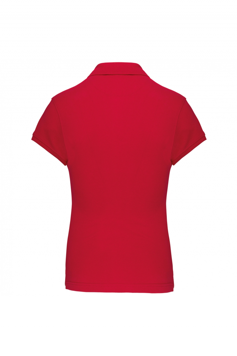 K242 Damespolo Korte Mouwen Rood